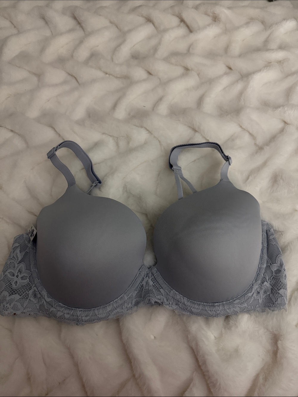 Maurices Baby Blue Lace-Trim T-Shirt Bra